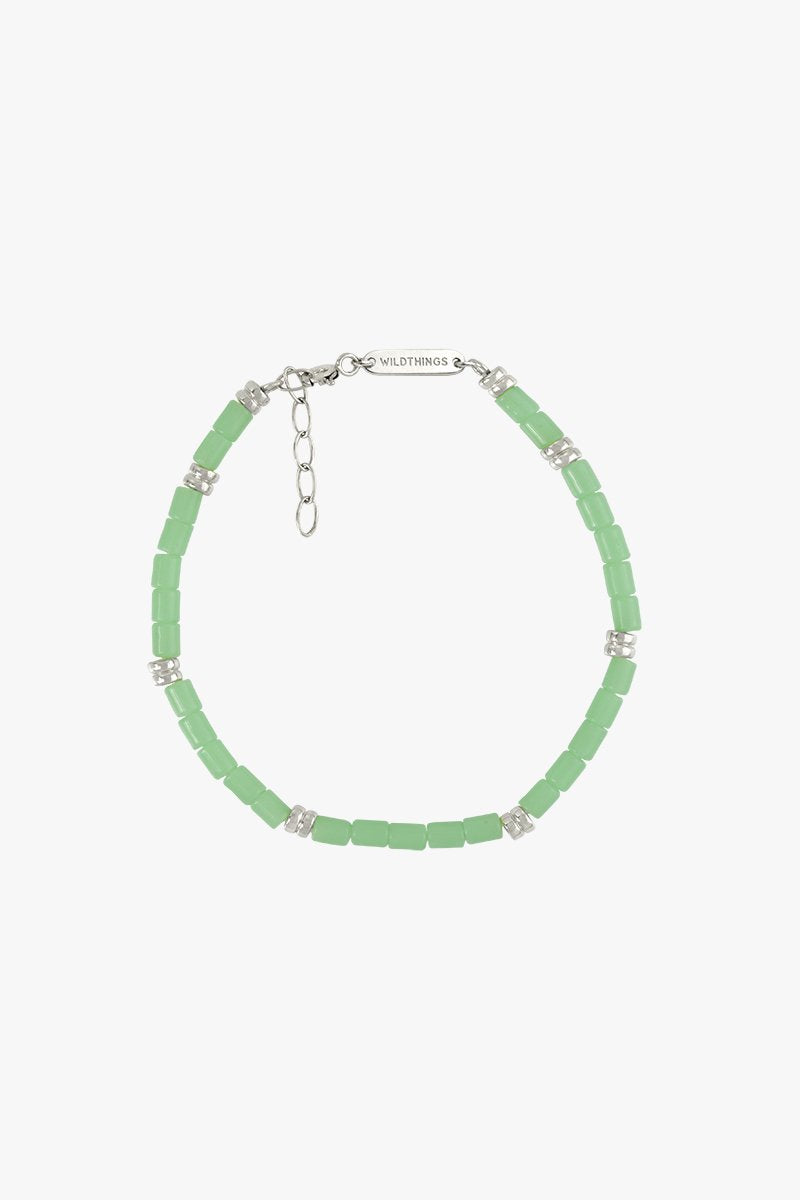 Sea green bracelet silver-Bracelet-wildthings_collectables-Silver---abc
