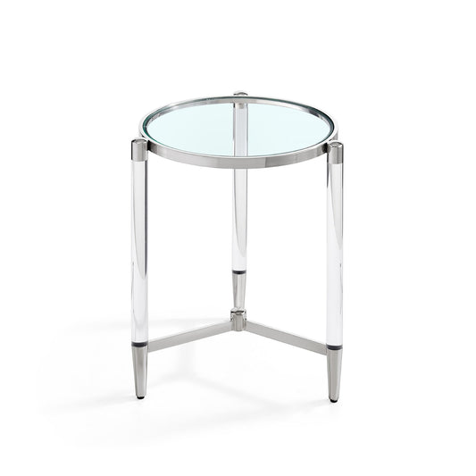 Floating Side Table Silver-abc