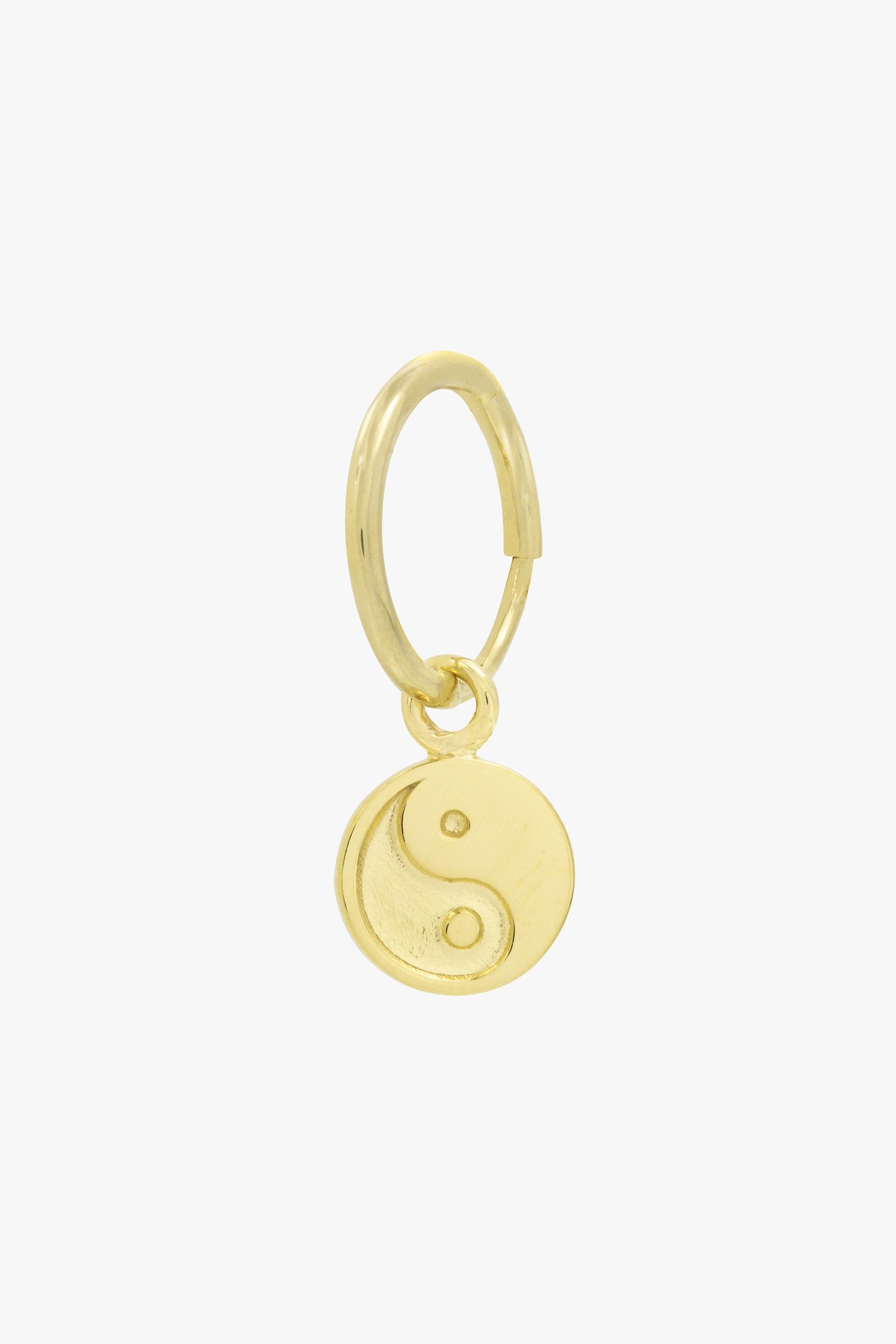 Yin yang coin earring gold plated-Earring-wildthings_collectables-Gold Plated---abc