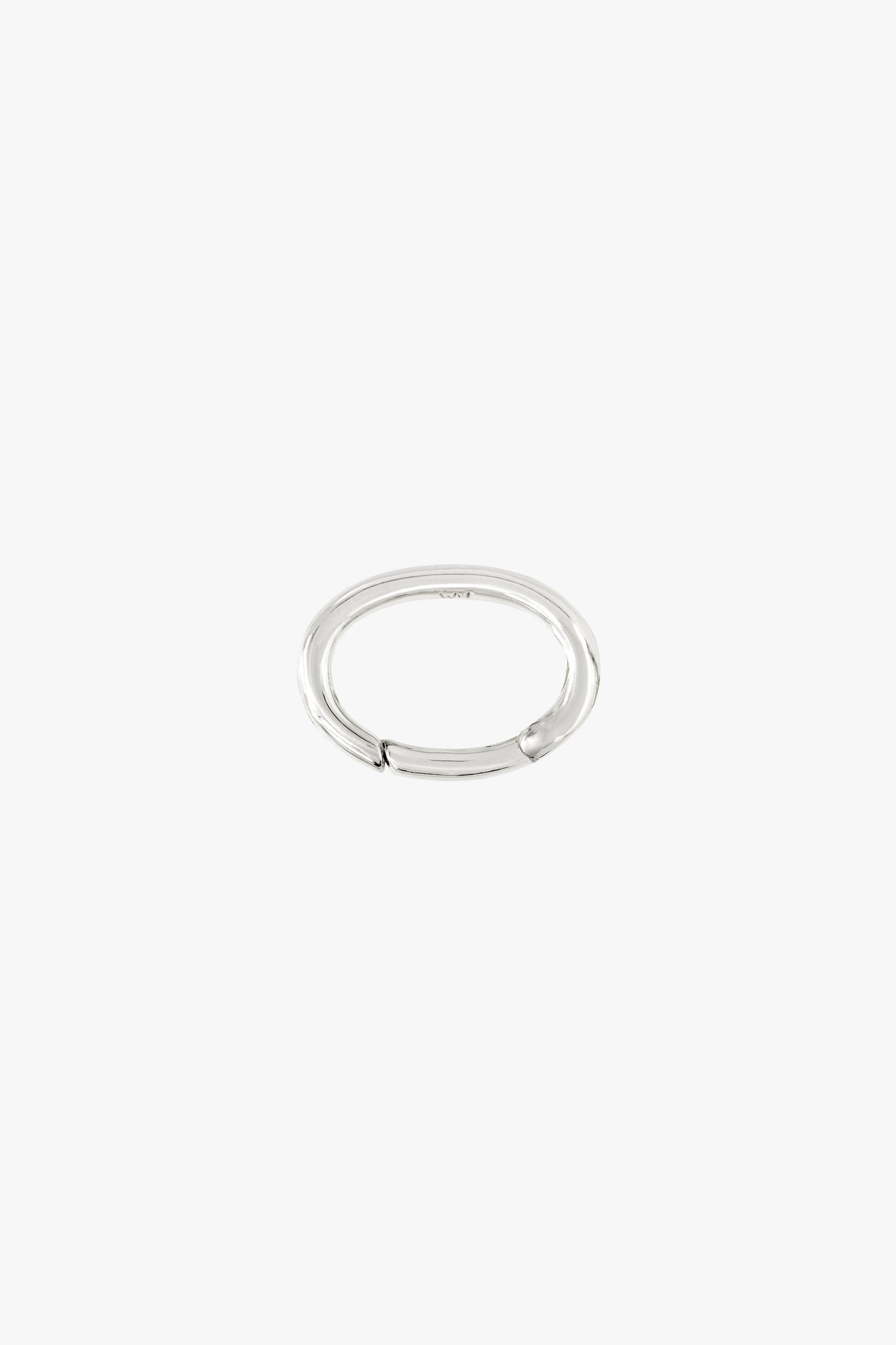 Oval clasp silver-abc
