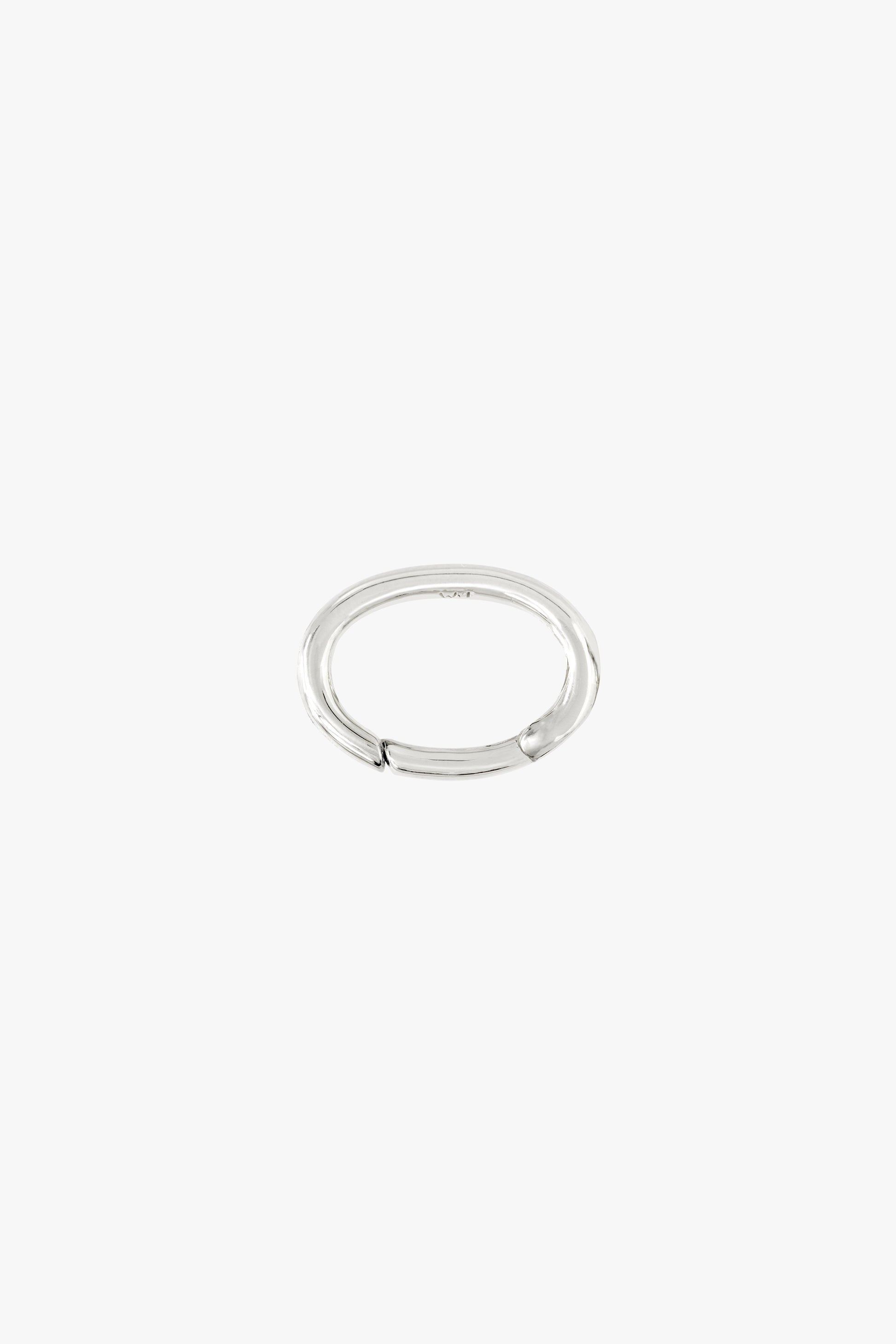 Oval clasp silver-abc