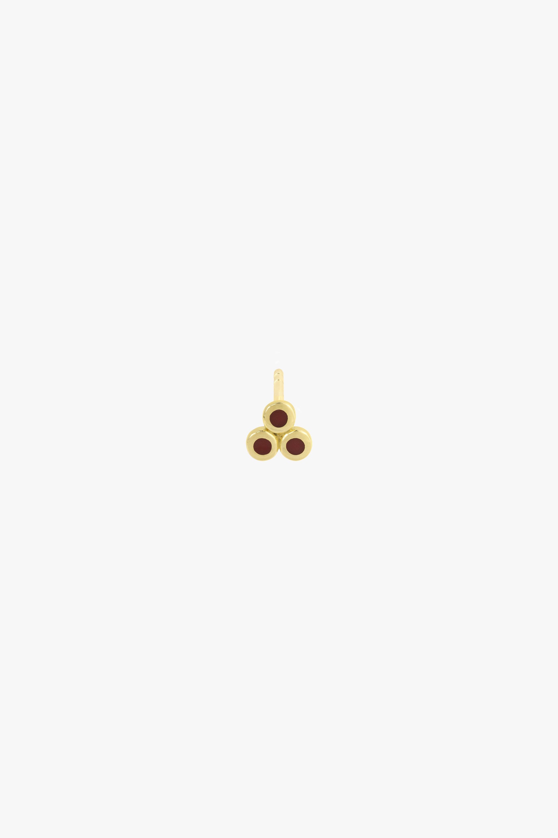 Multi berry stud gold plated-abc