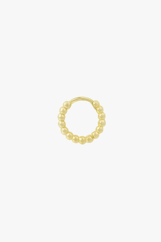 Small dots hoop gold plated (13mm)-Hoop-wildthings_collectables-Single piece-Gold plated--abc