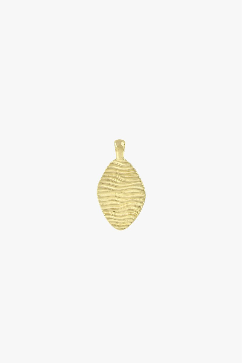 Water ripple pendant gold plated-Pendant-wildthings_collectables-Pendant-Gold plated--abc