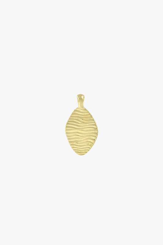 Water ripple pendant gold plated-Pendant-wildthings_collectables-Pendant-Gold plated--abc