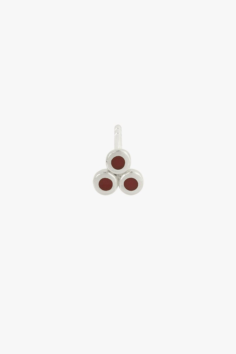 Multi berry stud silver-abc