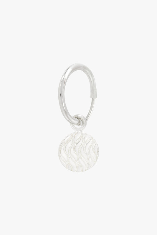 Waves coin earring silver-Earring-wildthings_collectables-Silver---abc