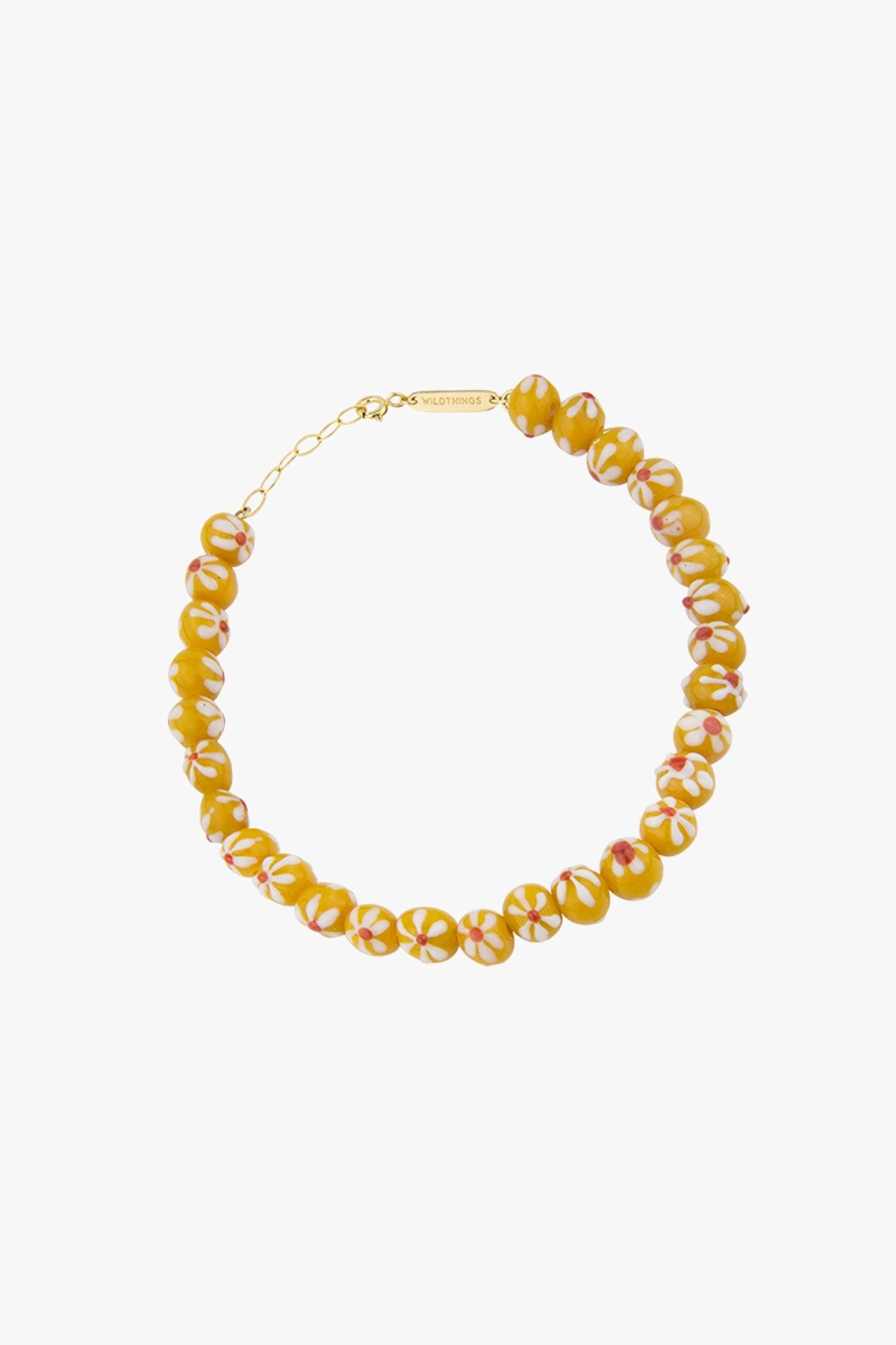 Yellow flower anklet gold plated-Anklet-wildthings_collectables-Gold plated---abc