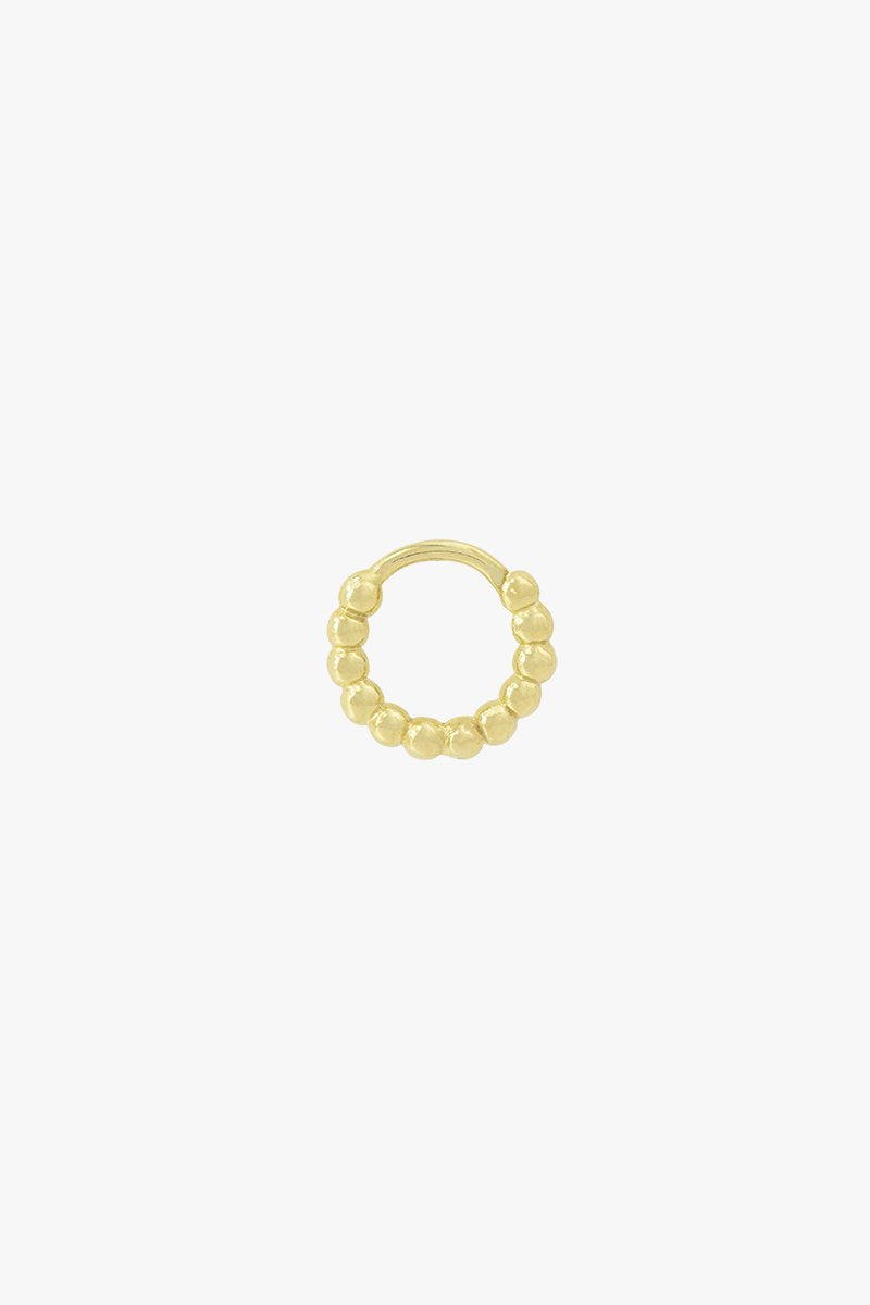 Small dots hoop gold plated (11mm)-Hoop-wildthings_collectables-Gold plated-Single piece--abc