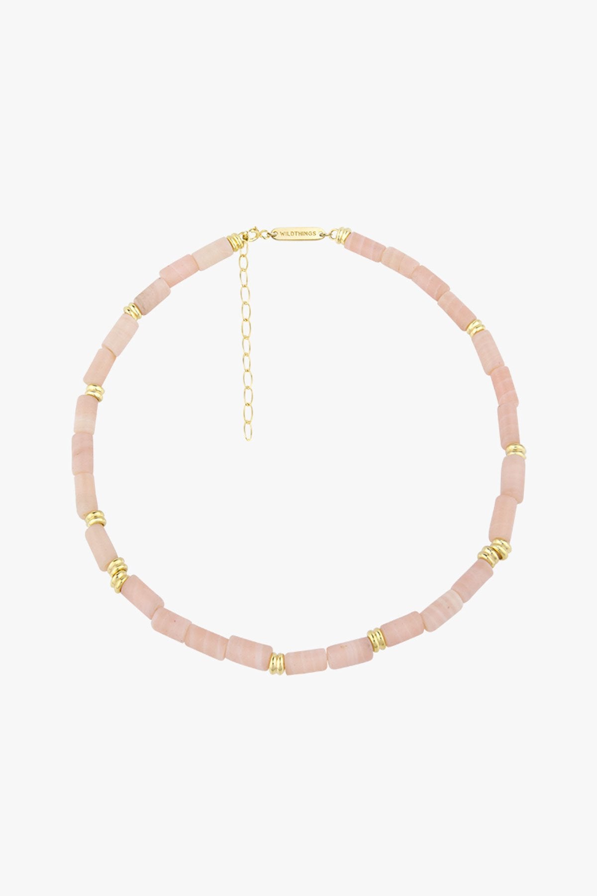 Pink cloud necklace gold plated (34cm)-Necklace-wildthings_collectables-Gold plated---abc
