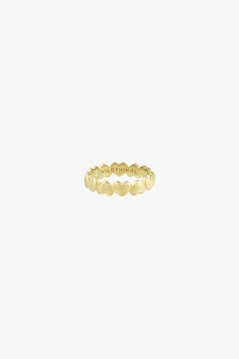 L'amour pinky ring gold plated-abc