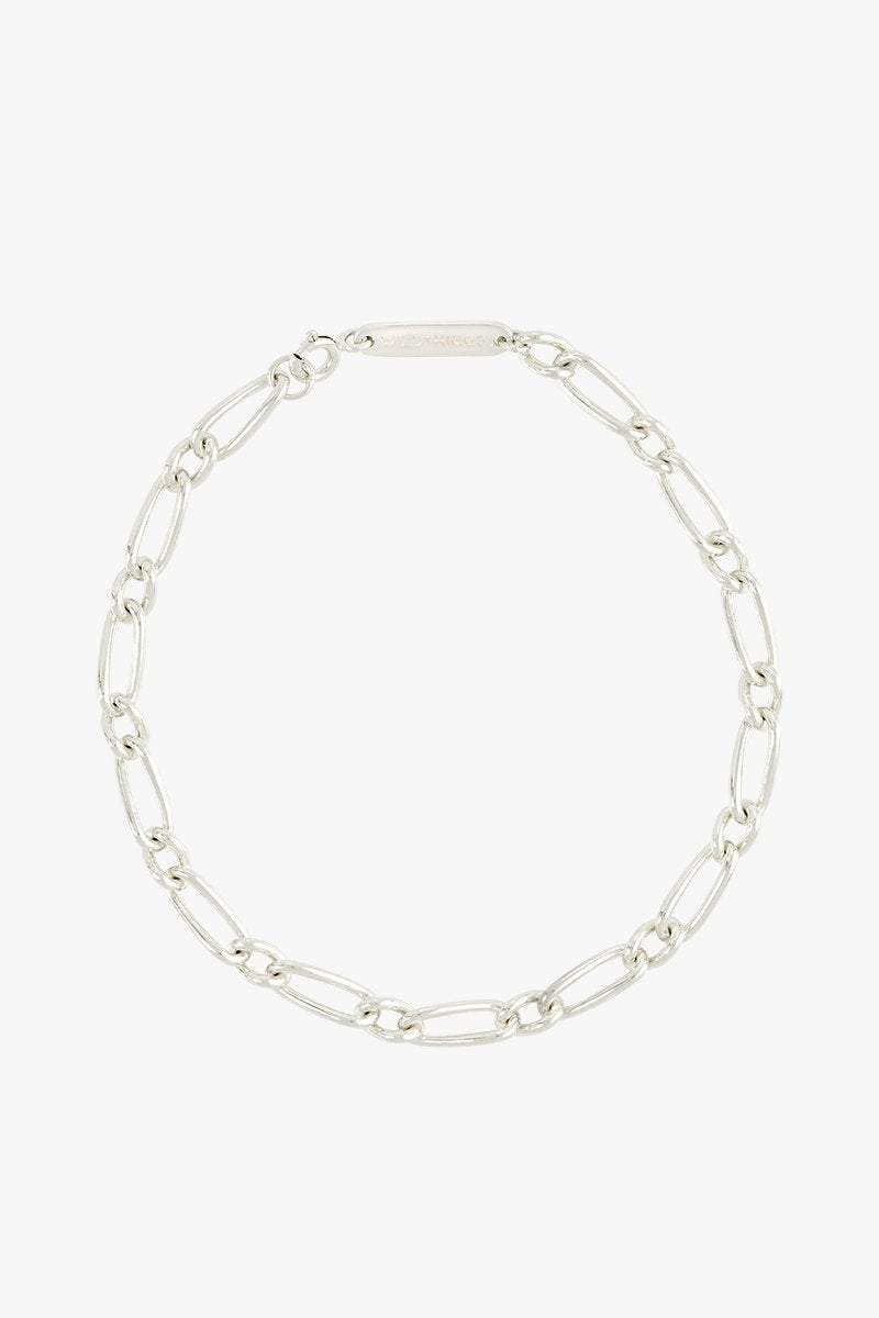 Chunky figaro bracelet silver-abc