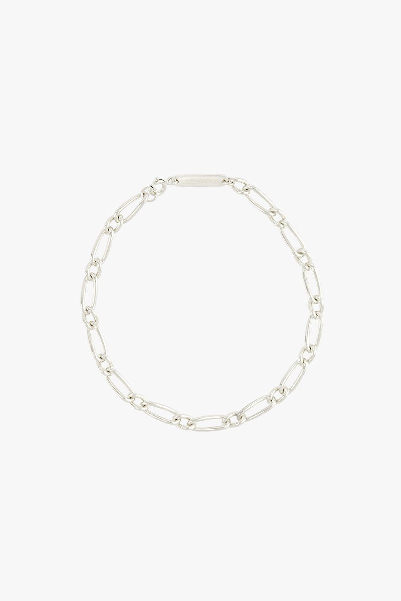 Chunky figaro bracelet silver-abc