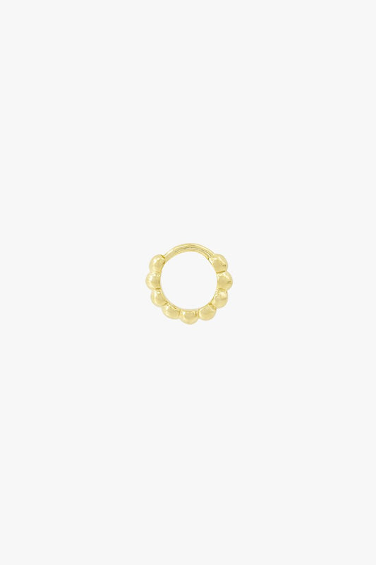 Small dots hoop gold plated (9mm)-Hoop-wildthings_collectables-Gold plated-Single piece--abc