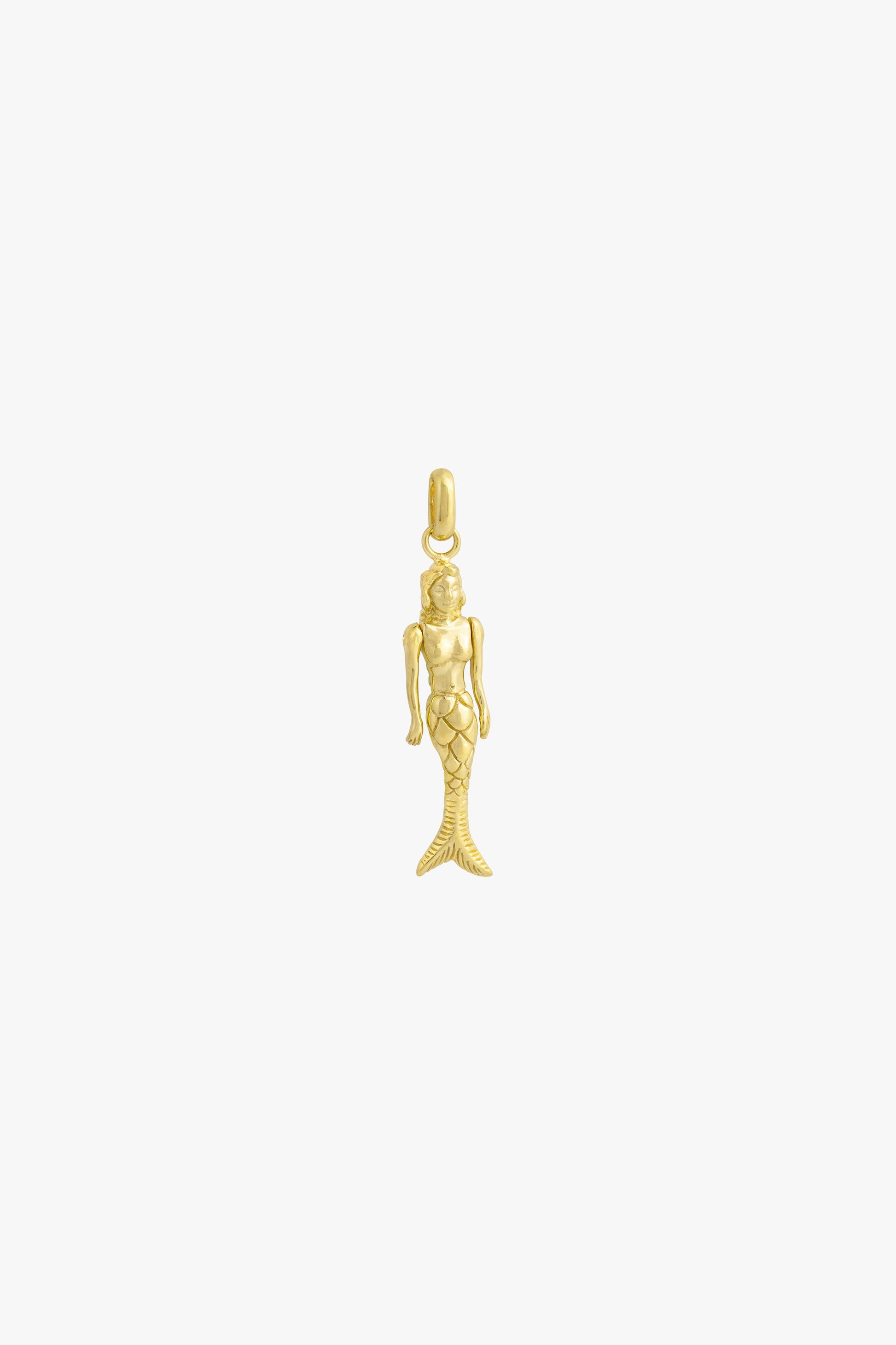 Mermaid pendant gold plated-abc