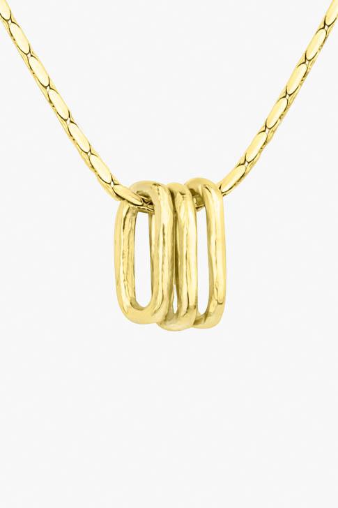 Love child pendant 14k solid gold-abc