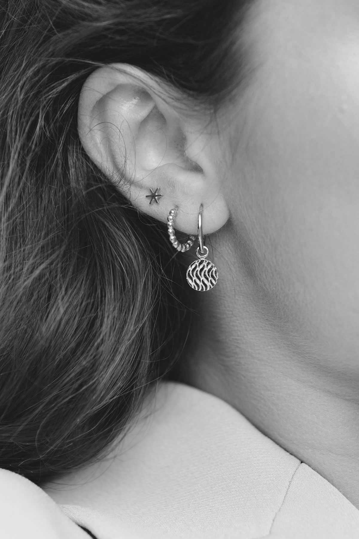 Waves coin earring silver-Earring-wildthings_collectables-Silver---abc