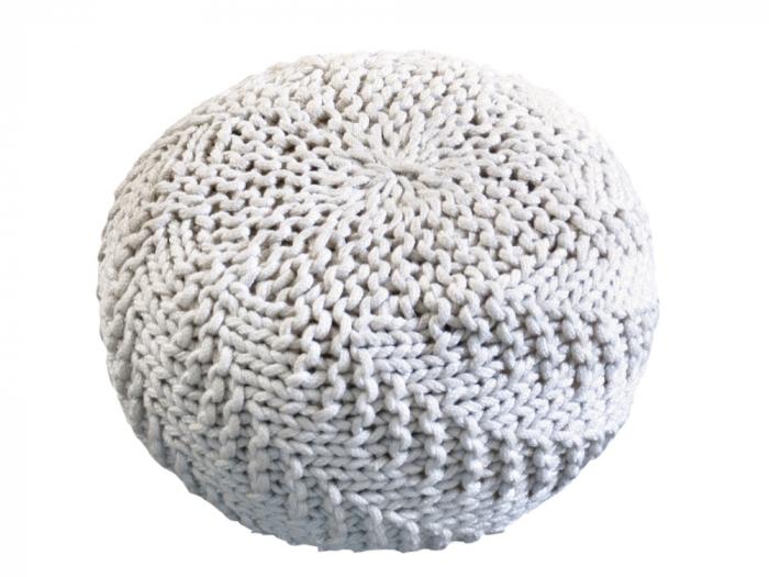 Hazel In/Out Pouf Ivory-abc