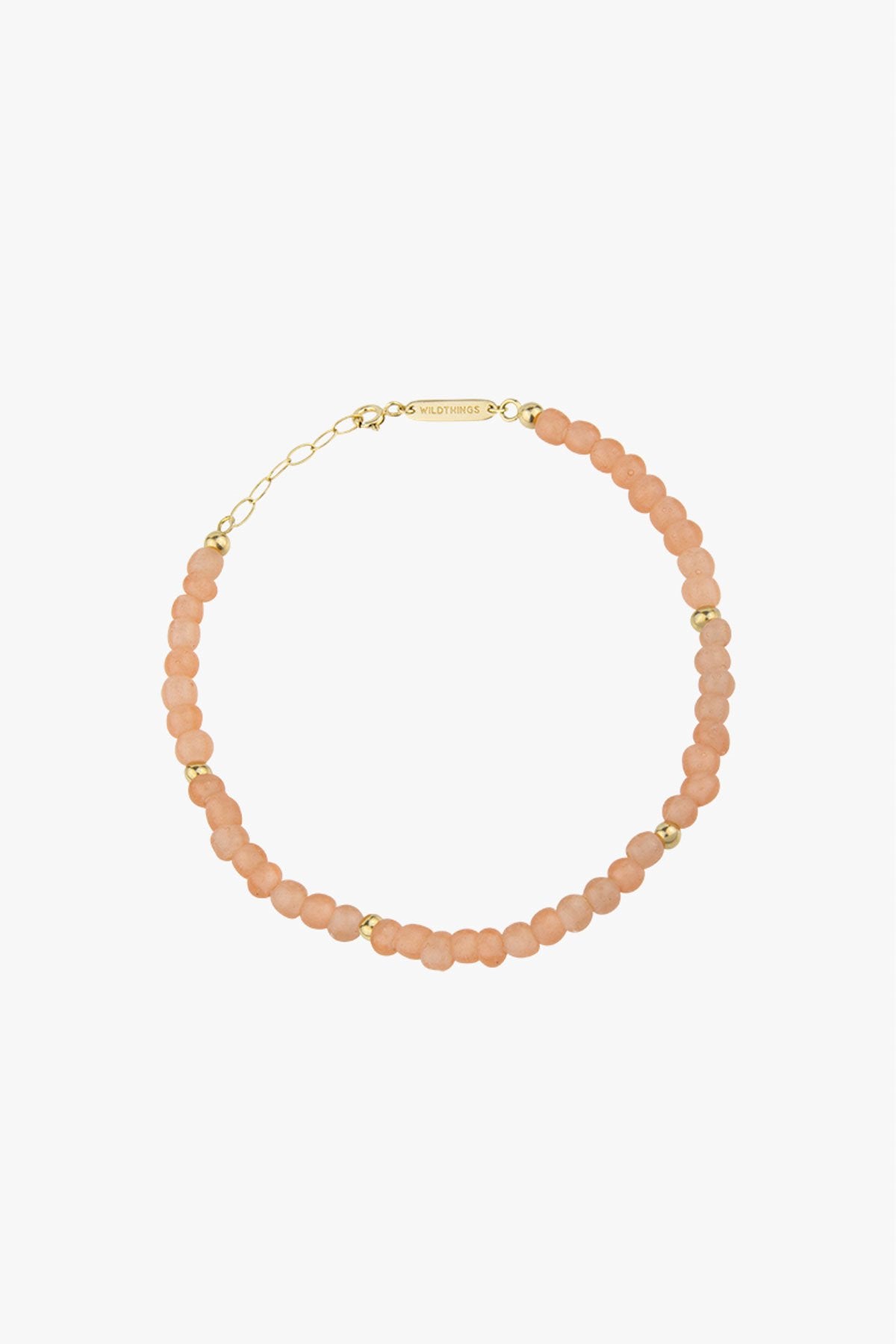 Salmon sky anklet gold plated-Anklet-wildthings_collectables-Gold plated---abc