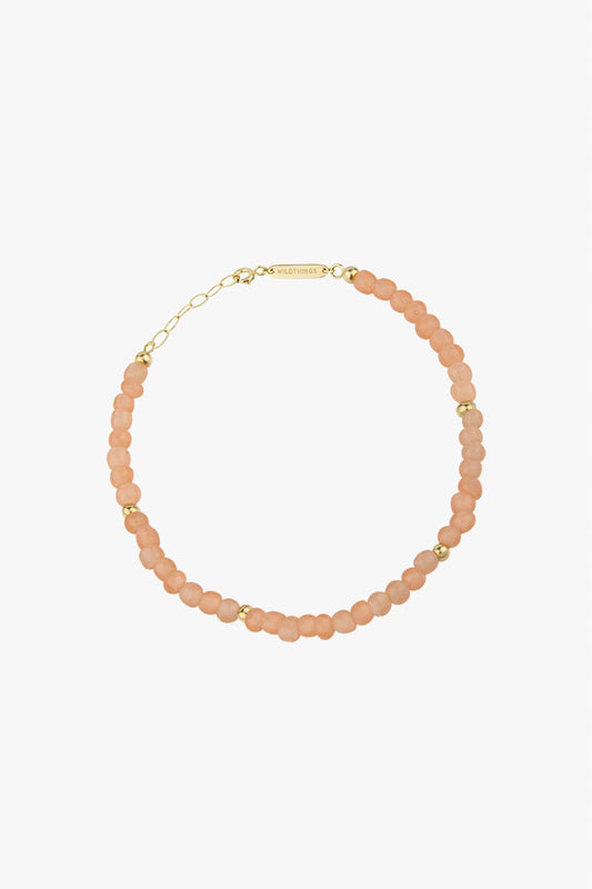 Salmon sky anklet gold plated-Anklet-wildthings_collectables-Gold plated---abc