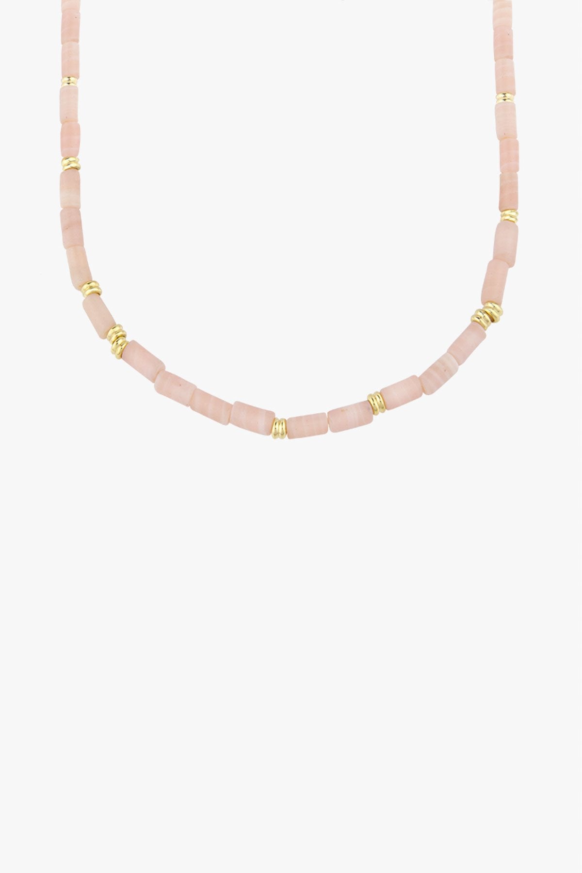 Pink cloud necklace gold plated (34cm)-Necklace-wildthings_collectables-Gold plated---abc