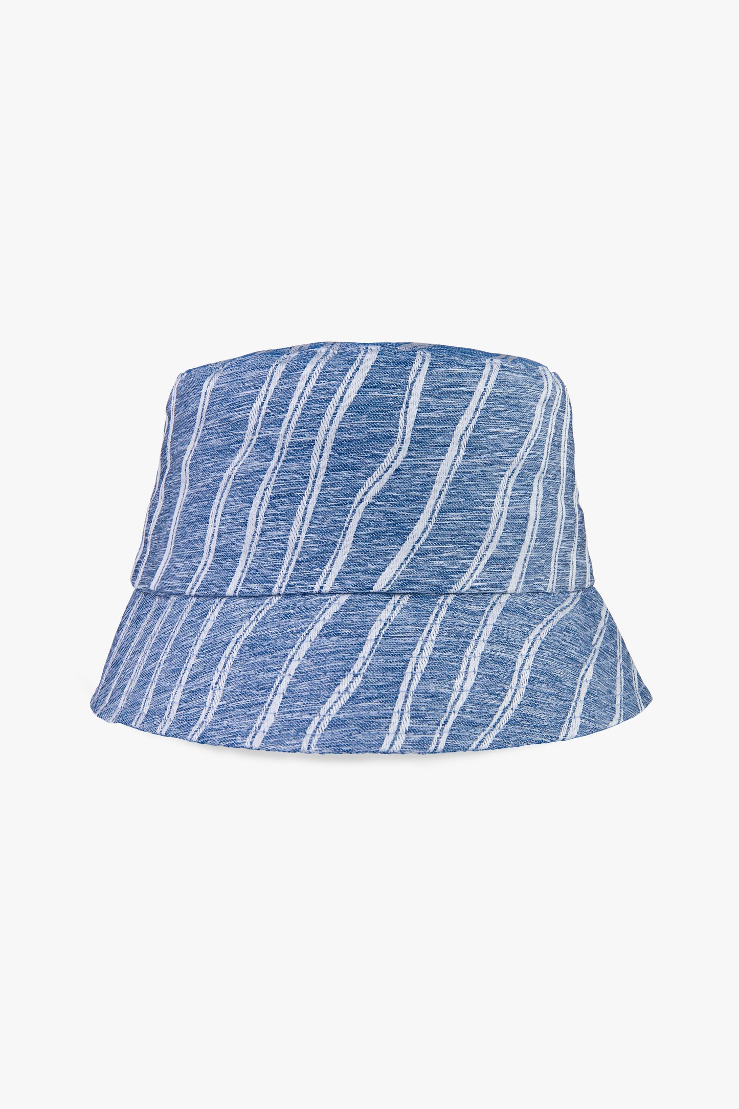 Denim striped bucket hat-abc