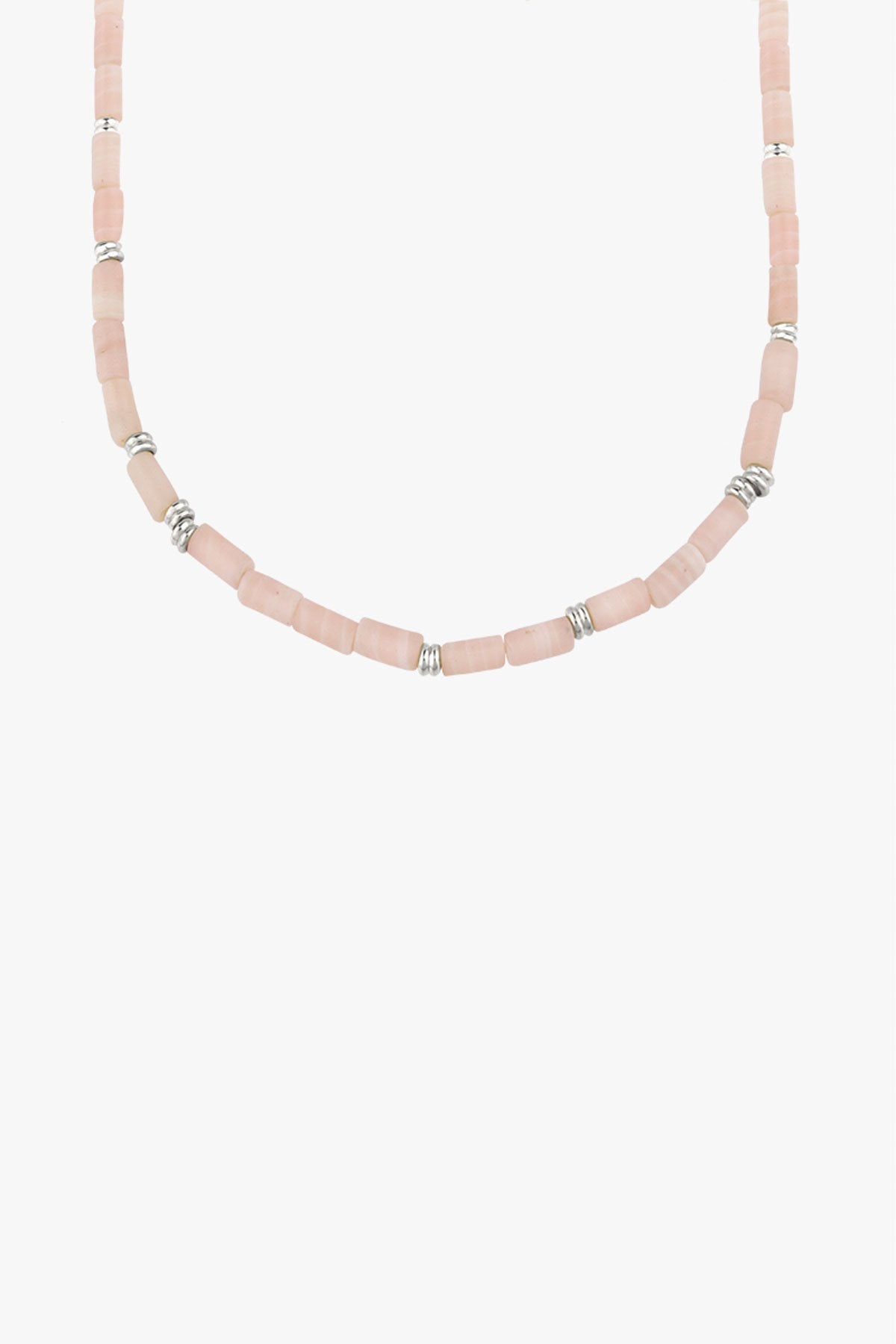 Pink cloud necklace silver (34cm)-Necklace-wildthings_collectables-Silver---abc