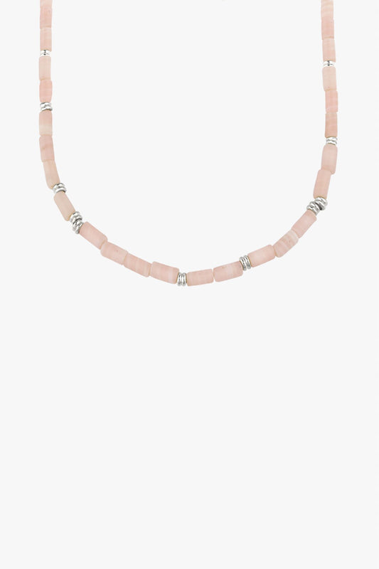 Pink cloud necklace silver (34cm)-Necklace-wildthings_collectables-Silver---abc