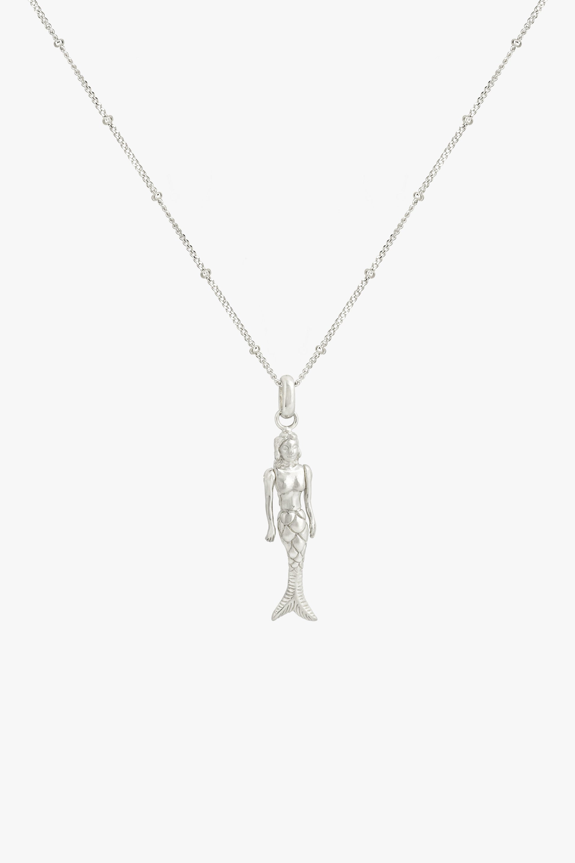 Mermaid pendant silver-abc