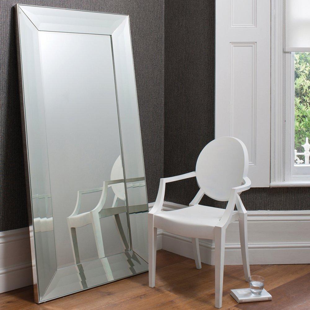 Fargo Leaner Mirror Silver 1820x905mm-abc