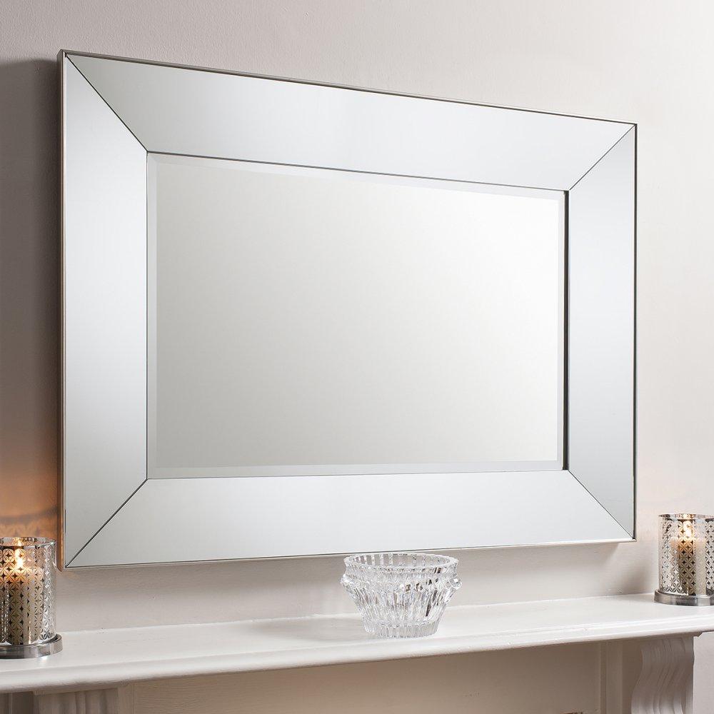 Valera Rectangle Mirrored Frame Wall Mirror Silver 1220x915mm-Mirrors-Bodhi-Default Title---abc