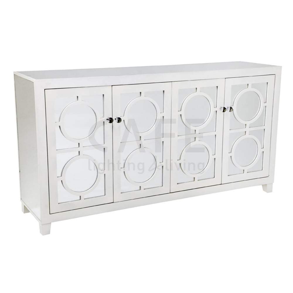 Stockton 4 Door Buffet - White-Cupboards and Storage-Cafe Lighting and Living-Default Title---abc