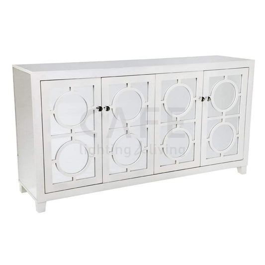 Stockton 4 Door Buffet - White-Cupboards and Storage-Cafe Lighting and Living-Default Title---abc