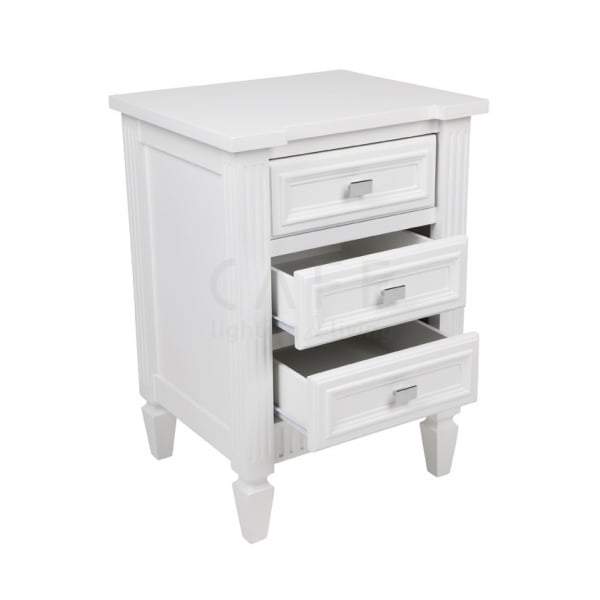 Merci Bedside Table - Small White-abc