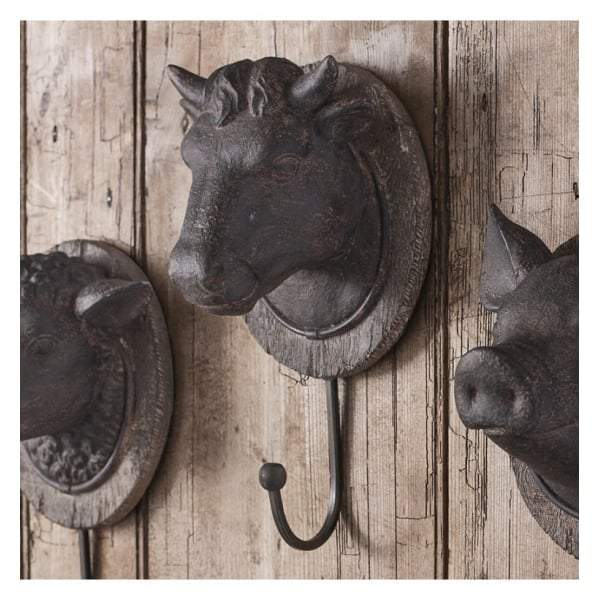 Cow Head Wall Hook 125x110x240mm-abc
