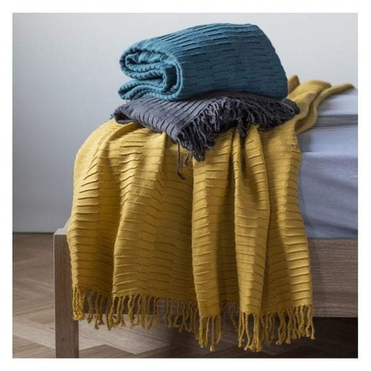 Linear Pleat Throw Chartreuse 1300x1800mm-abc