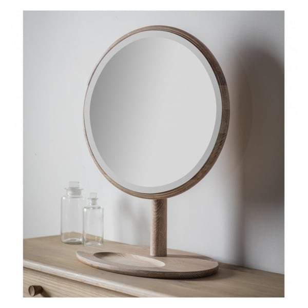 Walter Solid Oak Dressing Mirror 460x635mm-Mirrors-Frank Hudson-Default Title---abc