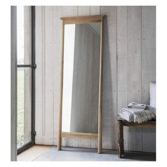 Walter Solid Oak Cheval Mirror 640x1740mm-Mirrors-Hudson Living-Default Title---abc