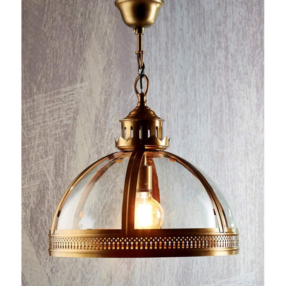 Winston Glass Pendant in Antique Brass-Chandeliers and Ceiling Lights-Emac & Lawton-Default Title---abc