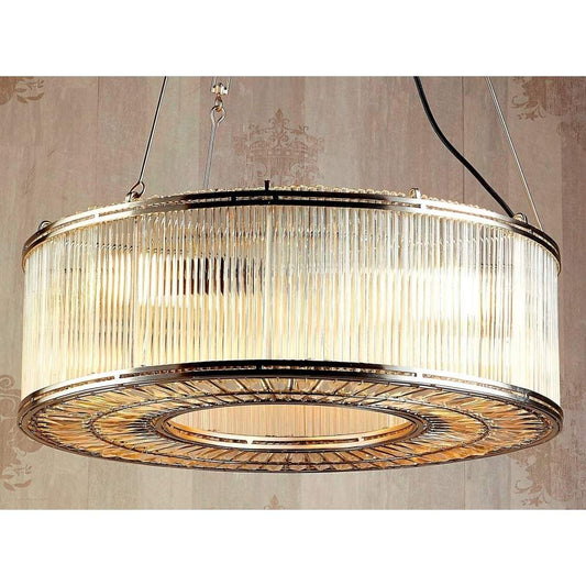 Verre Ring Glass Pendant Lamp-Chandeliers and Ceiling Lights-Emac & Lawton-Default Title---abc