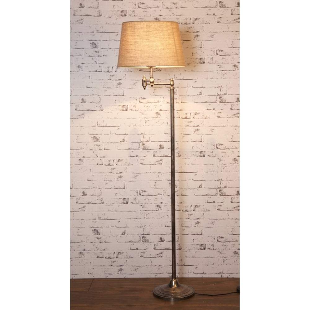 Macleay Floor Lamp Base Silver-abc