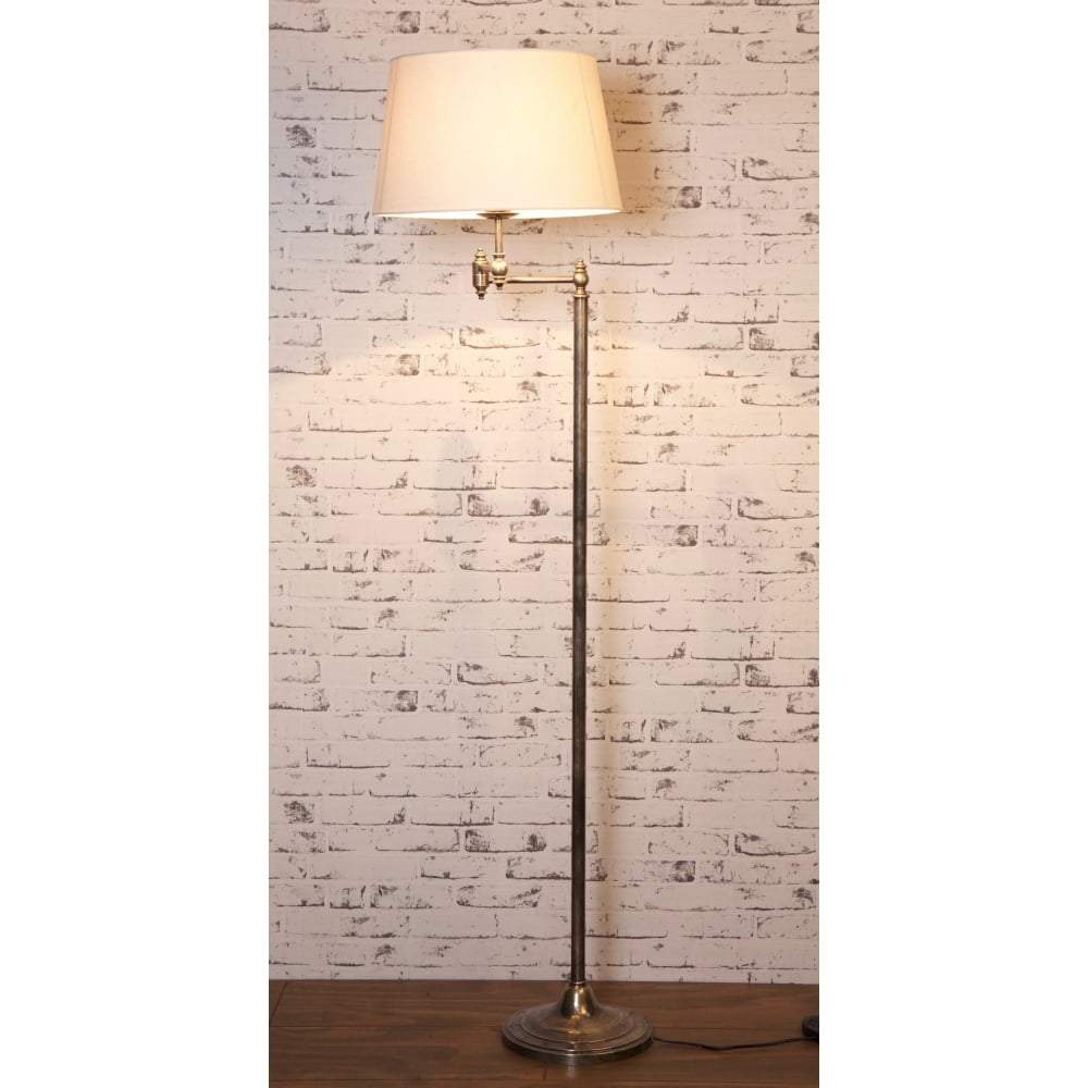 Macleay Floor Lamp Base Silver-abc