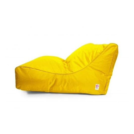Uluwatu Double Lounger Outdoor Bean Bag - Yellow-Outdoor Seating-IndoSoul-Default Title---abc