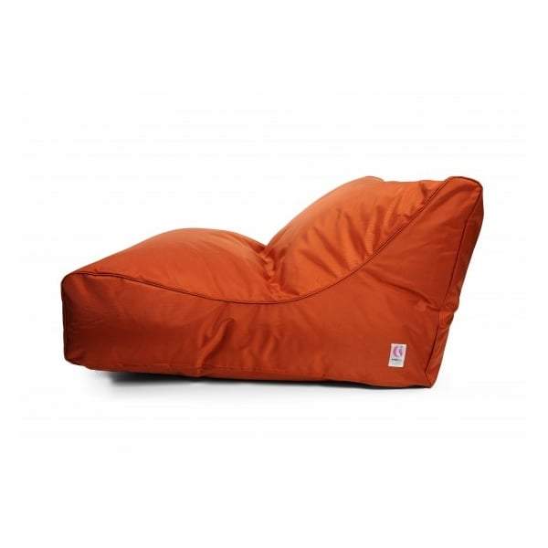 Uluwatu Double Lounger Outdoor Bean Bag - Orange-Outdoor Seating-IndoSoul-Default Title---abc