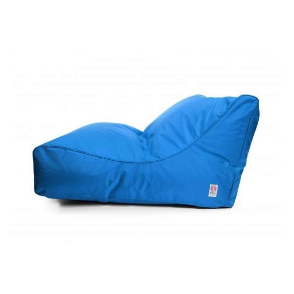 Uluwatu Double Lounger Outdoor Bean Bag - Blue-Outdoor Seating-IndoSoul-Default Title---abc