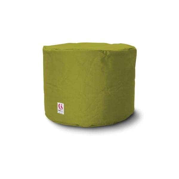Round Ottoman Outdoor Bean Bag - Green-Outdoor Seating-IndoSoul-Default Title---abc
