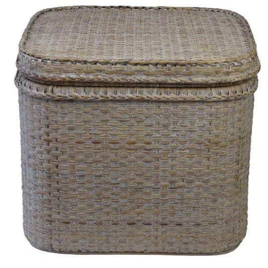 Verandah Natural Rattan Chest Square-Storage Trunks-Theo and Joe-Default Title---abc