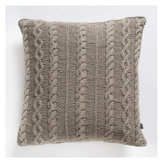 Walton Cable Knit Cushion Natural 450x450mm-Cushions-Bodhi-Default Title---abc