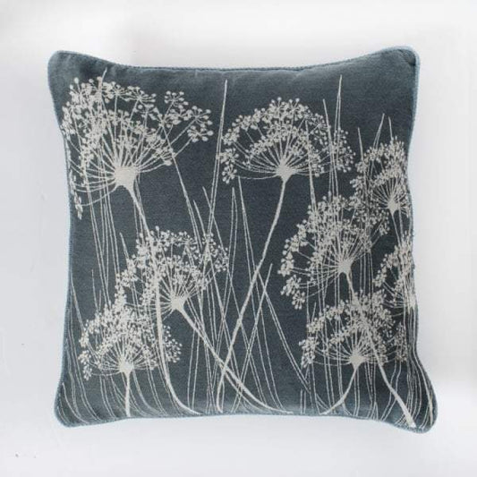 Silhouette Stem Print Cushion Duckegg 450x450mm-Cushions-Kilburn & Scott-Default Title---abc