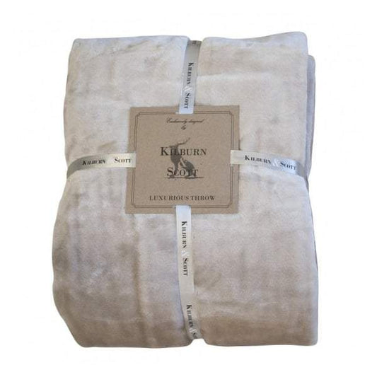 Ultimate Fleece Throw Natural 1500x2100mm-Throws-Kilburn & Scott-Default Title---abc
